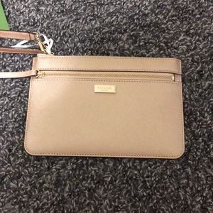 Kate Spade gold wristlet